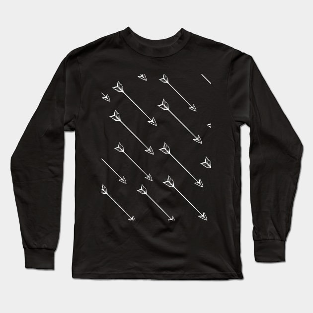 Hail Of Arrows Long Sleeve T-Shirt by Onceer